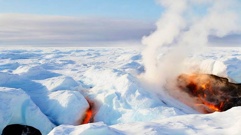 permafrost natural gas fire