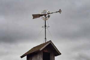 still wind indicator on a cloudy day