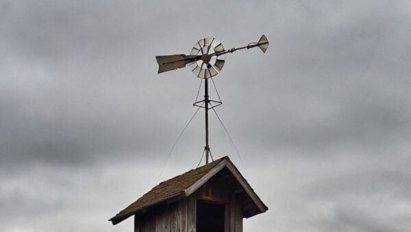 still wind indicator on a cloudy day