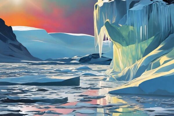 Even far below freezing, ice’s surface begins melting as temperatures rise