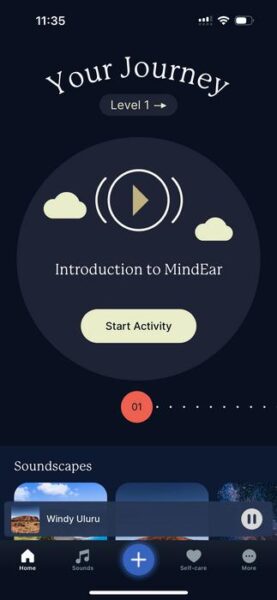 The MindEar app includes training and education on tinnitus, helping patients better manage symptoms.