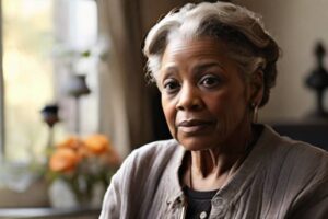 A Black woman with Alzheimer's