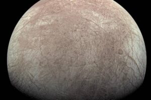 This view of Jupiter’s icy moon Europa was captured by the JunoCam imager aboard NASA’s Juno spacecraft during the mission’s close flyby on Sept. 29, 2022. Credit: Image data: NASA/JPL-Caltech/SwRI/MSSS Image processing: Kevin M. Gill CC BY 3.0 Full Image Details