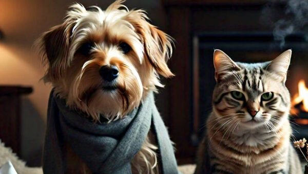 a dog and cat together, who both look like they ha...                    </div>

                    <div class=