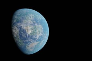 Earth seen in space