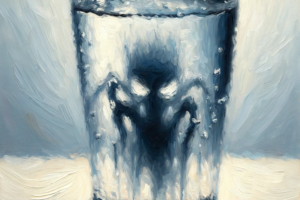 Painting of a glass of water