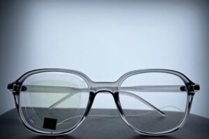 When attached to eyeglasses, a clear, flexible sensor can detect how close eyelashes are to the lens, enabling blink tracking.
