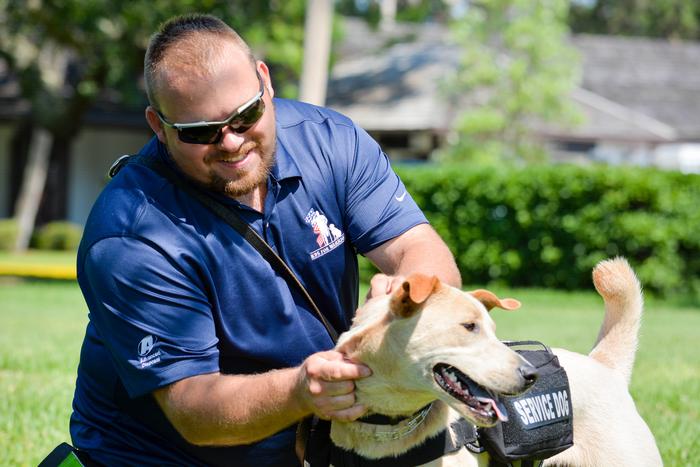 A new study finds that veterans paired with service dogs may be as much as 66% less likely to be diagnosed with post-traumatic stress disorder.