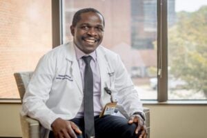 Richard Kazibwe, M.D., assistant professor of internal medicine at Wake Forest University School of Medicine