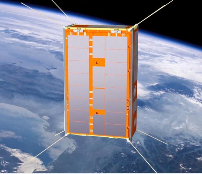 The cube satellite which will process complex imagery on board, enabling much faster detection of fires from space.