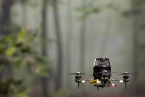 The proposed insect-inspired navigation strategy allowed a 56-gram “CrazyFlie” drone, equipped with an omnidirectional camera, to cover distances of up to 100 meters with only 0.65 kiloByte.