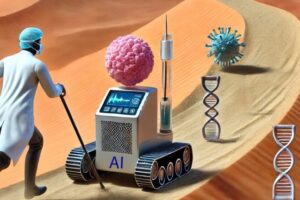 Researchers leveraged AI to identify the fate driver genes that can transform glioblastoma cells into dendritic cells, which can help target the cancer for destruction. Study author David Tran created this image using ChatGPT.