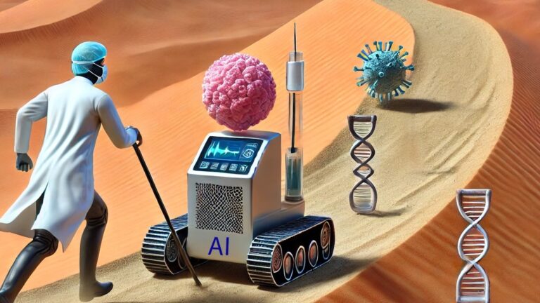 Researchers leveraged AI to identify the fate driver genes that can transform glioblastoma cells into dendritic cells, which can help target the cancer for destruction. Study author David Tran created this image using ChatGPT.