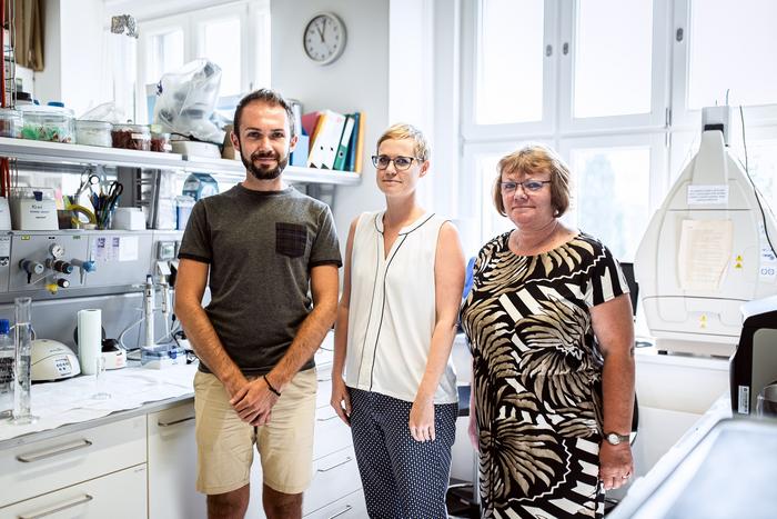  Vilém Charvát, Dr Andrea Pačesová, Dr Lenka Maletínská, head of the Pathophysiological Mechanisms of Food Intake Regulation group at IOCB Prague