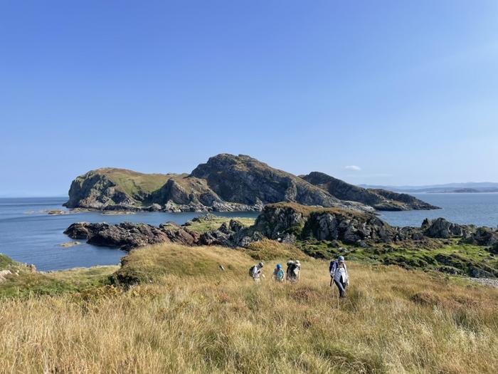 A view of Garbh Eileach, the largest island in the Garvellach island chain where the gradational transition into snowball Earth is recorded.