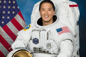 Official portrait of NASA astronaut Jonny Kim in an EMU suit. Credit: NASA