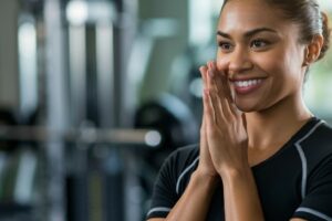 woman at gym