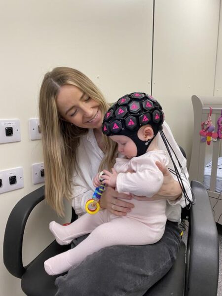 Mother Mererid and baby Mabli were volunteers in the study