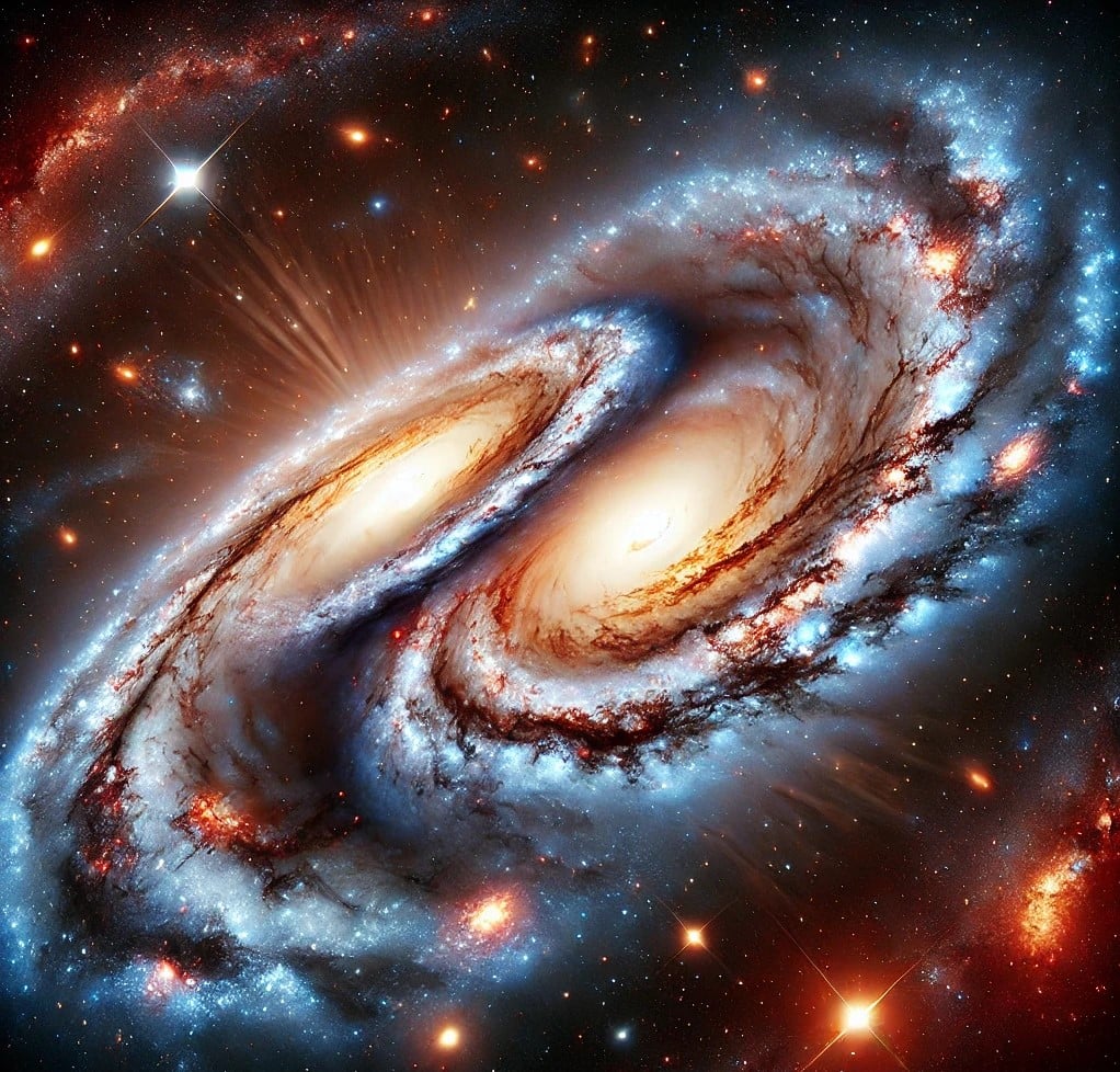 giant twin galaxies