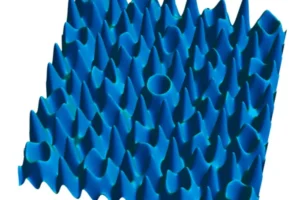 The quasiperiodic landscape in which the new Bose glass forms, similar to a Penrose tiling.