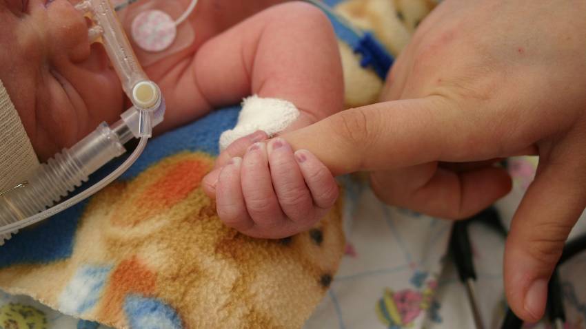 premature infant in hospital