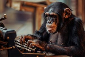 Chimp typing