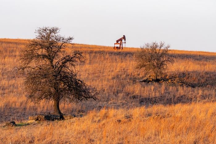 An oil well in Oklahoma.