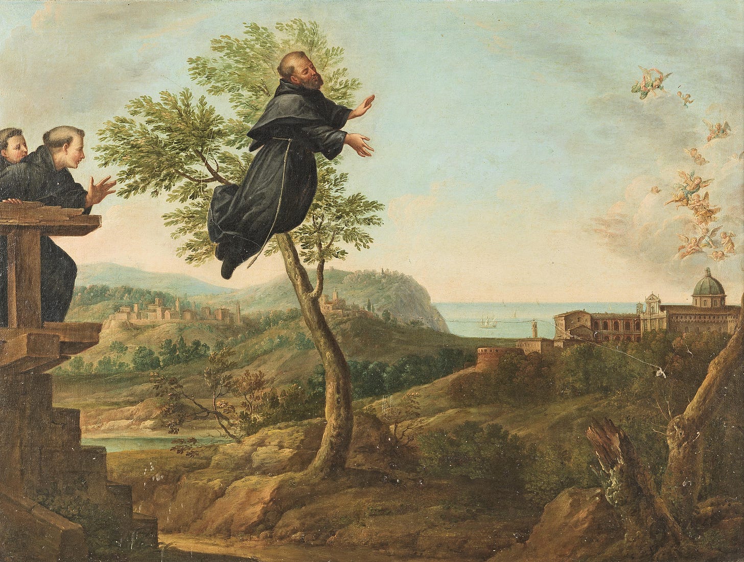 Bonhams : Italian School, 18th Century The Ecstasy of Saint Joseph of  Cupertino