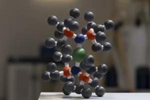 Chemists from ANU and the University of Manchester have developed a new molecule that could lead to next-generation hardware—about the size of a postage stamp—capable of storing 100 times more digital data than current technology. Photo: Jamie Kidston/ANU