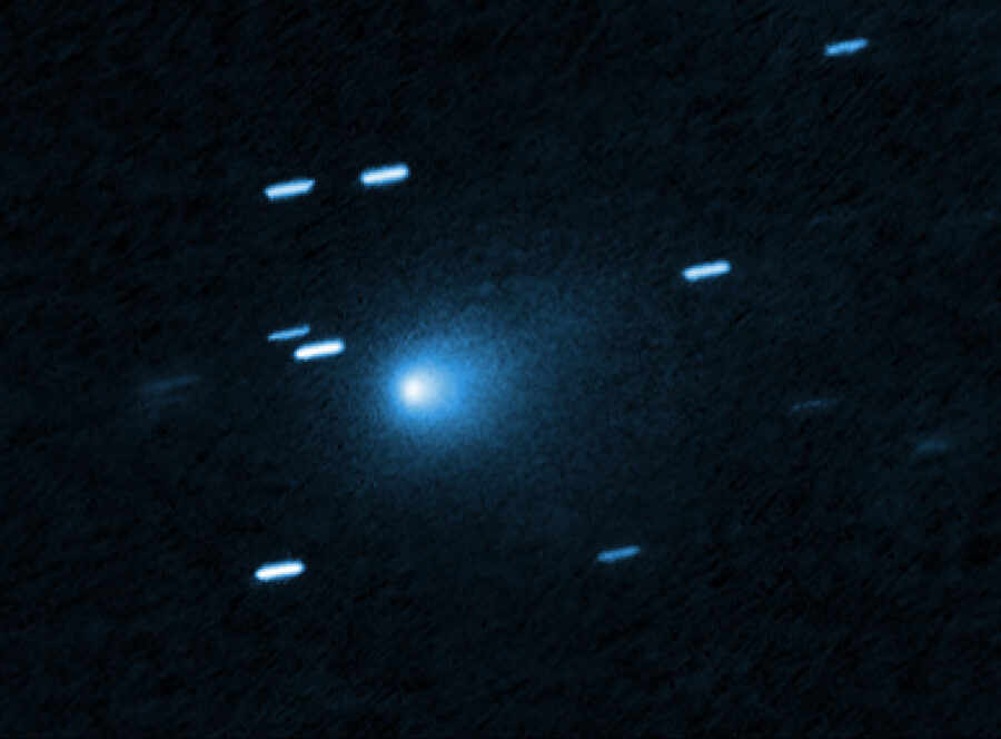 This is a Hubble Space telescope image of the interstellar comet 3I/ATLAS.