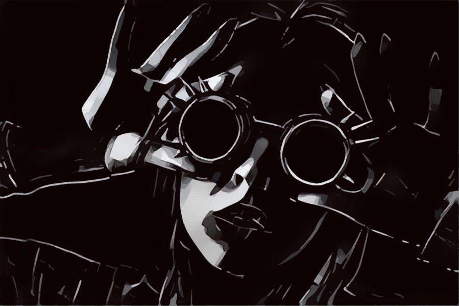night vision abstract illustration