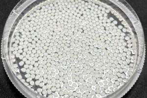 These plant-based microbeads absorb and trap fat.