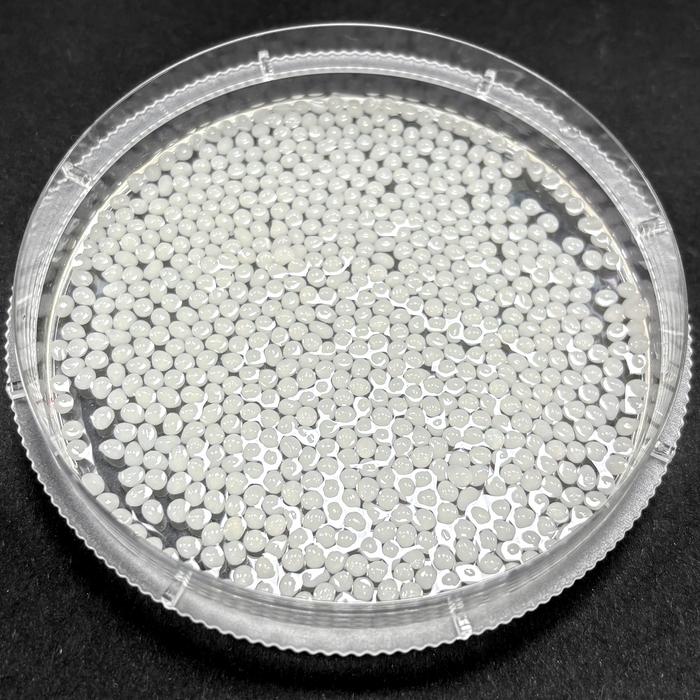 These plant-based microbeads absorb and trap fat.