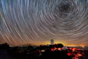 The Dark Energy Spectroscopic Instrument is mounted on the U.S. National Science Foundation’s Nicholas U. Mayall 4-meter Telescope at Kitt Peak National Observatory—a program of NSF NOIRLab—in Arizona.
