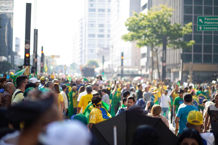 busy street in Brazil