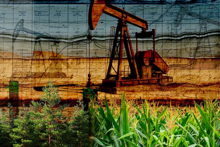 Injecting bio-oil made from corn stalks and forest debris into the deep shafts of abandoned crude oil wells could be a viable form of carbon sequestration, a ne