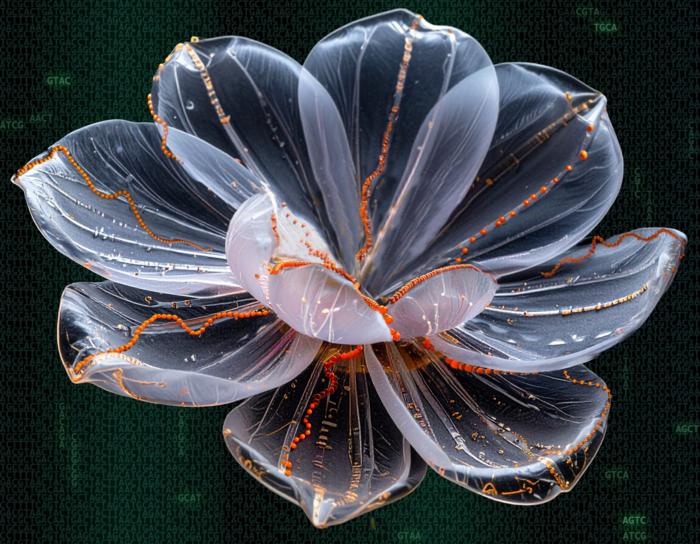 Visualization of the microscopic "DNA flowers" made by Ronit Freeman in the Freeman Lab at UNC.