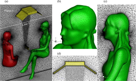 Illustration of person an airflow