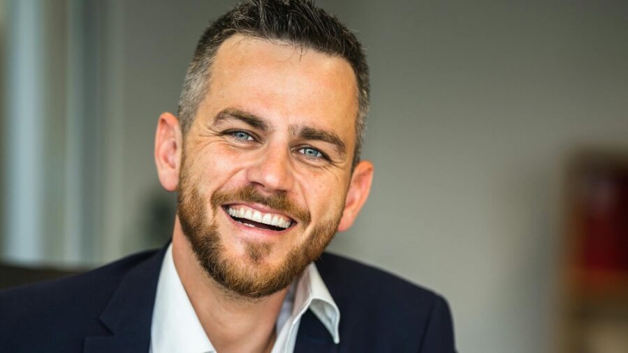 smiling man