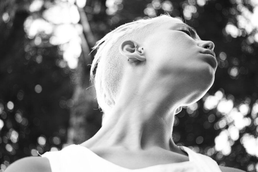 woman's neck
