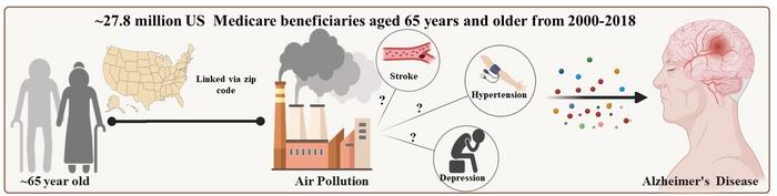 visual representation of the pollution-alzheimers connection