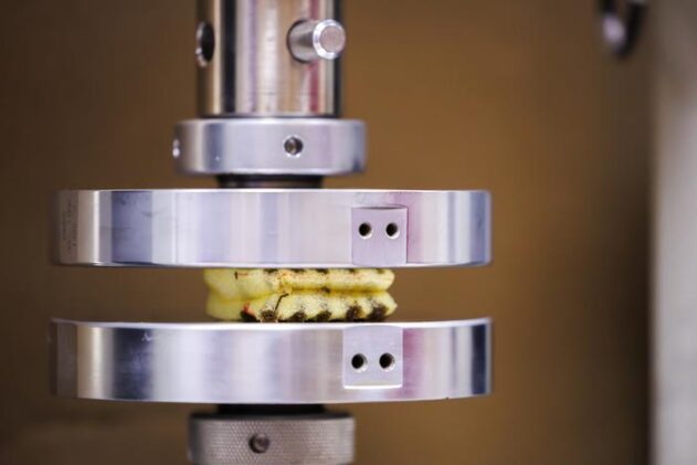 The foam and plastic struts team up under pressure, creating a hybrid material that can absorb up to 10 times more energy than standard padding.