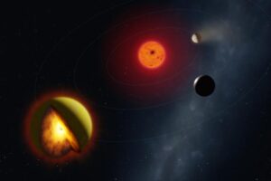 An artist’s impression of L 98-59 d. Credit: Mark A. Garlick / markgarlick.com
