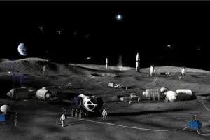 Artist’s concept of Phase 3 of NASA’s Moon Base.