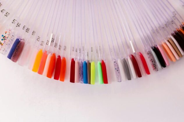 DNA proteins represented by colored tabs