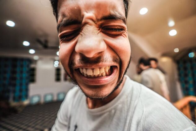 man making a silly face