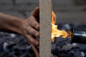 sawdust based fire resistant material