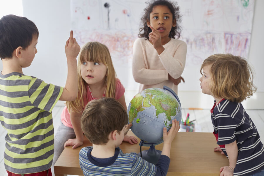 children talking
