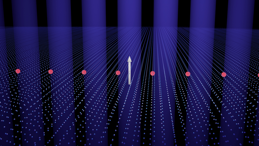 When metals are placed in magnetic fields, their electrons orbit at speeds and in shapes related to the metal's atomic lattice.