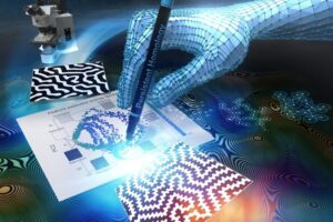 Researchers developed a model that finds structural patterns in images of magnetic regions, including irregular, maze-like shapes that older methods miss. By adding an entropy term to a classic physics equation, the model maps out an energy landscape that shows exactly what it costs, energetically, for a magnet to reverse its direction at different temperatures. The result is a clearer picture of the barriers a magnet must cross before it flips, and why temperature changes that process.